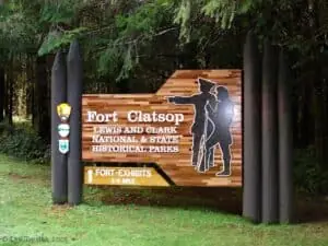 Image of the Lewis and Clark National Park Sign